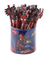 Lapis Preto Redondo Decorado Spiderman Top Hb