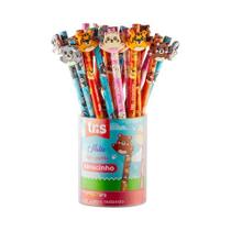 Lapis Preto Redondo Decorado Tris Abracinho 4Modelos