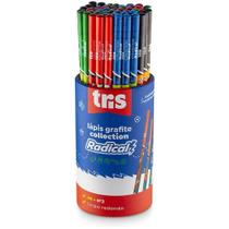 Lapis Preto Redondo Decorado TRIS Collection Radical 4MOD. POTE-48