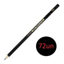 Lápis Preto Redondo Hb N-2 De Escrever Grafite- Kit 72Un