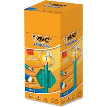 Lápis Preto Sextavado BIC Evolution 2HB com Borracha Caixa com 72