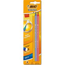 Lápis Preto Sextavado BIC Evolution Pijama HB - Blister com 3 Unidades Lápis Preto Sextavado BIC Evolution Pijama HB - Blister com 3 Unidades