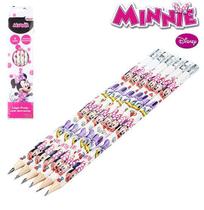 Lápis preto sextavado com 6 peças minnie Lápis preto sextavado com 6 peças minnie
