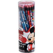 Lapis Preto Sextavado Decorado Mickey HB NO2 C/BORRACHA