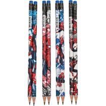 Lapis Preto Sextavado Decorado SPIDER-MAN HB Nº2 C/BORRACHA POTE-48