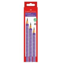 Lápis preto sparkle lilás nr 2B triangular SPKLI 12 unid Faber Castell - Faber-Castell