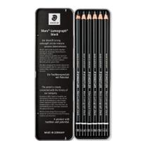 Lápis Preto Staedtler Lumograph Black Com 06 Graduações