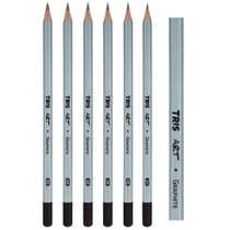 Lápis Preto Técnico Unidade 2,4,6 e 8B Art Graphite - Tris