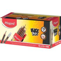 Lapis Preto Triangular BLACK PEPS HB C/BORRACHA CX.C/144