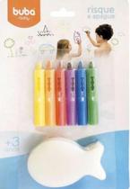 Lápis Risque E Apague Com Esponja - Colorido - Buba
