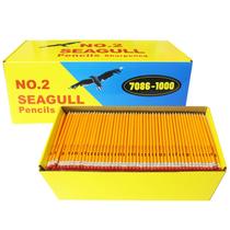 Lápis Seagull 1000 unidades pré-afiados com borrachas nº 2 HB