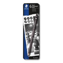 Lápis Sketch STAEDTLER Mars Lumograph Black 100B G6 pacote com 6