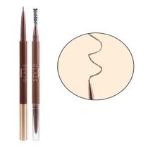 Lápis Sobrancelhas Ruby Rose Glass Retrátil Com Escovinha Preenche, Define e Esfuma Acabamento Profissional 4 Cores