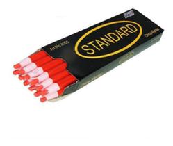 Lápis Vermelho Descascável Mágico Para Marcar Tecido - 12 Unidades - Standard
