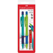 Lapiseira 0.5MM POLY SLIM AZUL/VERDE com Grafite BL com 02