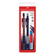 Lapiseira 0.7mm Poly Slim Office Azul e Roxa SM/07SLIMOFAR233520 com 2 unidades - Faber-Castell