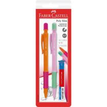Lapiseira 0.7MM POLY SLIM ROSA/LARANJA C/GRAF - FABER-CASTELL