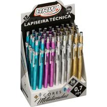 Lapiseira 0.7MM Tecnica Metalizada 4CORES (S)