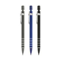 Lapiseira com borracha pote c/ 36 unidades preta, azul e cinza Lapiseira com borracha pote c/ 36 unidades preta, azul e cinza