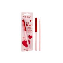 Lapiseira Contorno Labial Retrátil Vizzela Lip Liner Longa Duração Cores Intensas Vegana