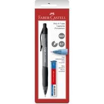 Lapiseira Escolar Faber-Castell Poly 0.7 Preta Com 12 Grafites Extra