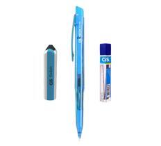 Lapiseira Escolar NEON Azul 0.7mm + Grafite + Borracha