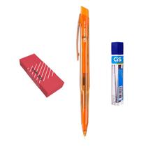 Lapiseira Escolar NEON Laranja 0.7 +Grafite + Borracha Spiro Lapiseira Escolar NEON Laranja 0.7 +Grafite + Borracha Spiro