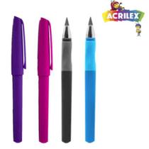 Lapiseira Mágica Acrilex - Cores Diversas (Rosa, Azul, Roxo, Preto)