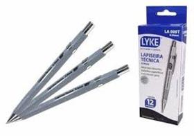 Lapiseira Metálica Técnica 0,9mm Cinza - Lyke