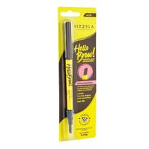 Lapiseira Para Sobrancelhas Vizzela Retrátil À Prova Dágua Hello Brow Cor 02 0,24g
