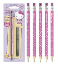Lapiseira Pencil 2.0 HELLO KITTY - BLISTER C/ 1 LAPISEIRA + 5 GRAFITES - LEO E LEO