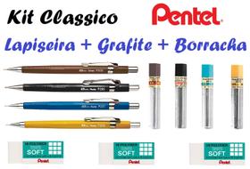 Lapiseira Pentel Sharp 0,3 0,5 0,7 0,9 + Grafite + Borracha