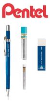 Lapiseira Pentel Sharp 0,7mm Azul + Grafite + Borrachas