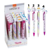 Lapiseira Plástica Divertida Unicórnio 0,7mm da BRW Lapiseira Plástica Divertida Unicórnio 0,7mm da BRW