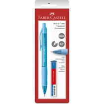 Lapiseira Poly 0.7mm Faber Castell Com 12 Grafites Extras Com Click de Apertar Lapiseira Poly 0.7mm Faber Castell Com 12 Grafites Extras Com Click de Apertar