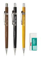 Lapiseira Profissional Pentel Sharp 0.5 / 0.3/ 0,9 - Itens