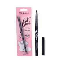 Lapiseira Retrátil P/Olhos Ultra Black Vizzela Preta Cat Lovers À Prova D'Água Vegana