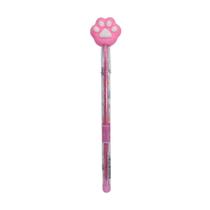 Lapiseira Rosa Patinha Gato Gatinho Material Escolar Fofo