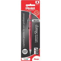 Lapiseira Sharp Pentel P200 AZUL Rosa Metálico 0,5 MM SM/P205-MP1PB