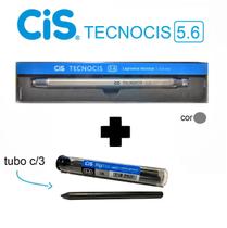 Lapiseira Tecnocis 5.6 Cinza + Tubo C/3 Grafites - Cis