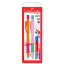 Lapisiera Poly Slim 0.7mm Rosa e Laranja - Faber-Castell
