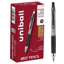 Lápiz Mecánico Uni-Ball 207 0.7 mm HB Negro Paquete de 12