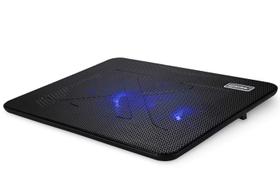 Laptop Cooling Pad, Coolertek Portátil Slim Silencioso Laptop Notebook Cooler Cooling Pad Stand com 2 ventiladores LED azuis, USB Alimentado, Ajustável Angular, Cabe laptop de 11-14 polegadas
