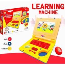 Laptop Educativo Notebook Infantil Eletrônico Com Som e Luzes Brinquedo