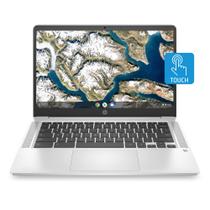 Laptop HP Chromebook com tela sensível ao toque HD de 14 polegadas 4 GB de RAM 32 GB