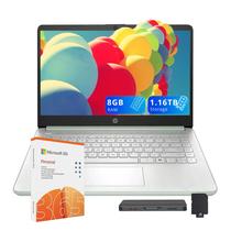 Laptop HP Stream 14" N150 8 GB de RAM, 1,16 TB de armazenamento, WiFi 6