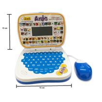 Laptop infantil anjo didatico c/ mouse 32 palavras azul 6683ep