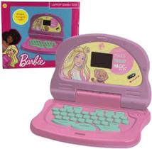 Laptop Infantil Barbie Bilíngue Charm Tech Rosa Candide