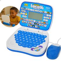 Laptop Infantil Bilíngue Educativo Com Mouse Aprende Inglês