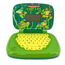 Laptop Infantil das Tartarugas Ninja Computador Educativo Aprenda Brincando Alfabetização